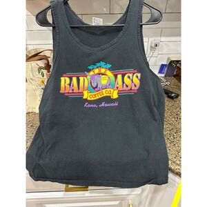 badass coffee company hawaii anvil black‎ tank large